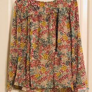 Loft medium floral blouse